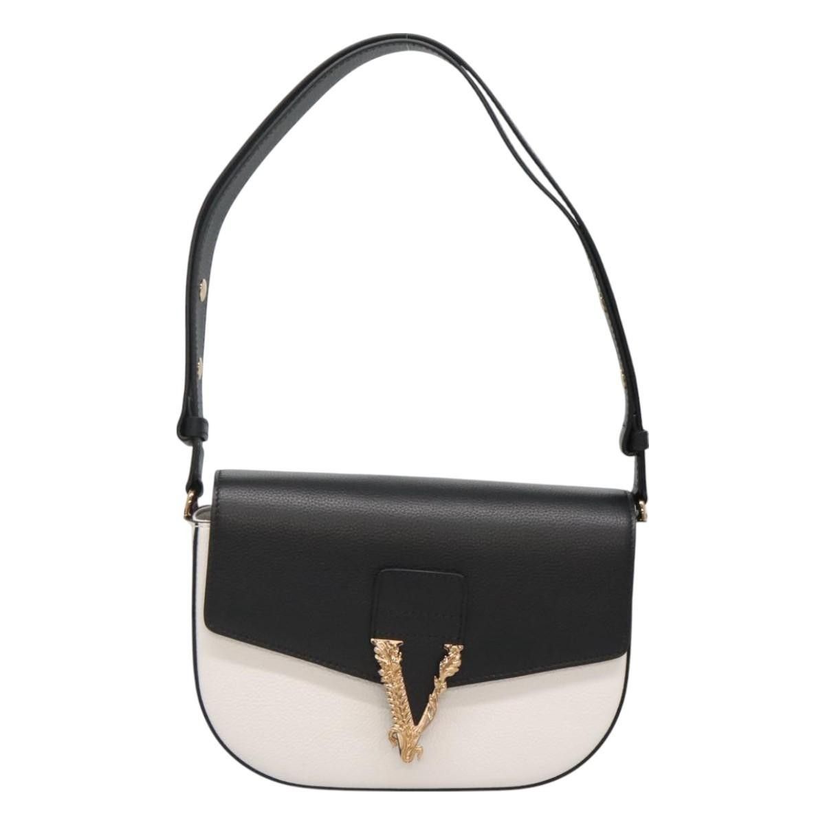 Versace Versace Virtus Flap Messenger Bag Leather Size ONE SIZE - 18 Thumbnail