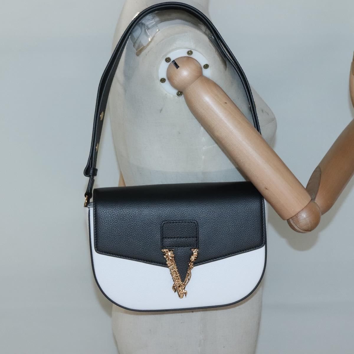 Versace Versace Virtus Flap Messenger Bag Leather Size ONE SIZE - 15 Thumbnail