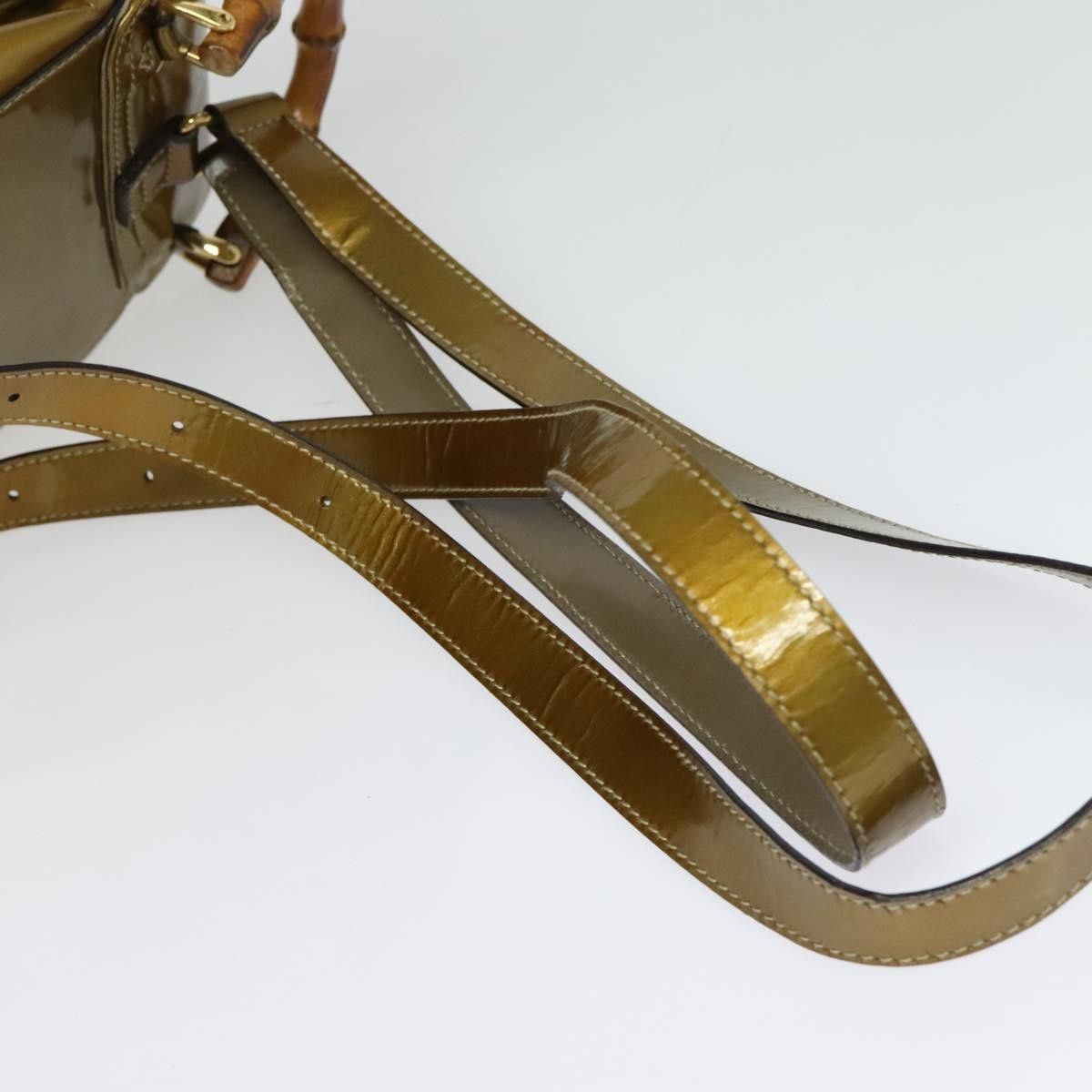 Gucci Gucci Vintage Bamboo Backpack Patent Size ONE SIZE - 15 Thumbnail