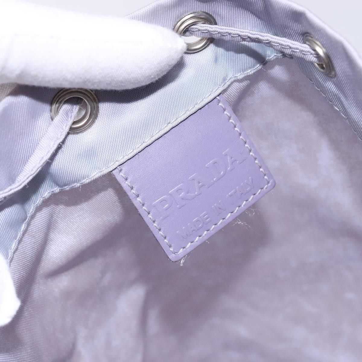 Prada Prada Vela Drawstring Bucket Pouch Tessuto Size ONE SIZE - 7 Thumbnail
