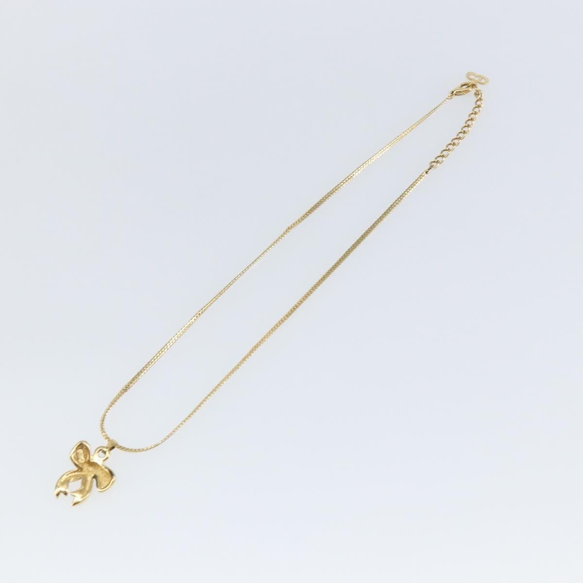 Dior Christian Dior CD Ribbons Pendant Necklace Metal Size ONE SIZE - 2 Thumbnail