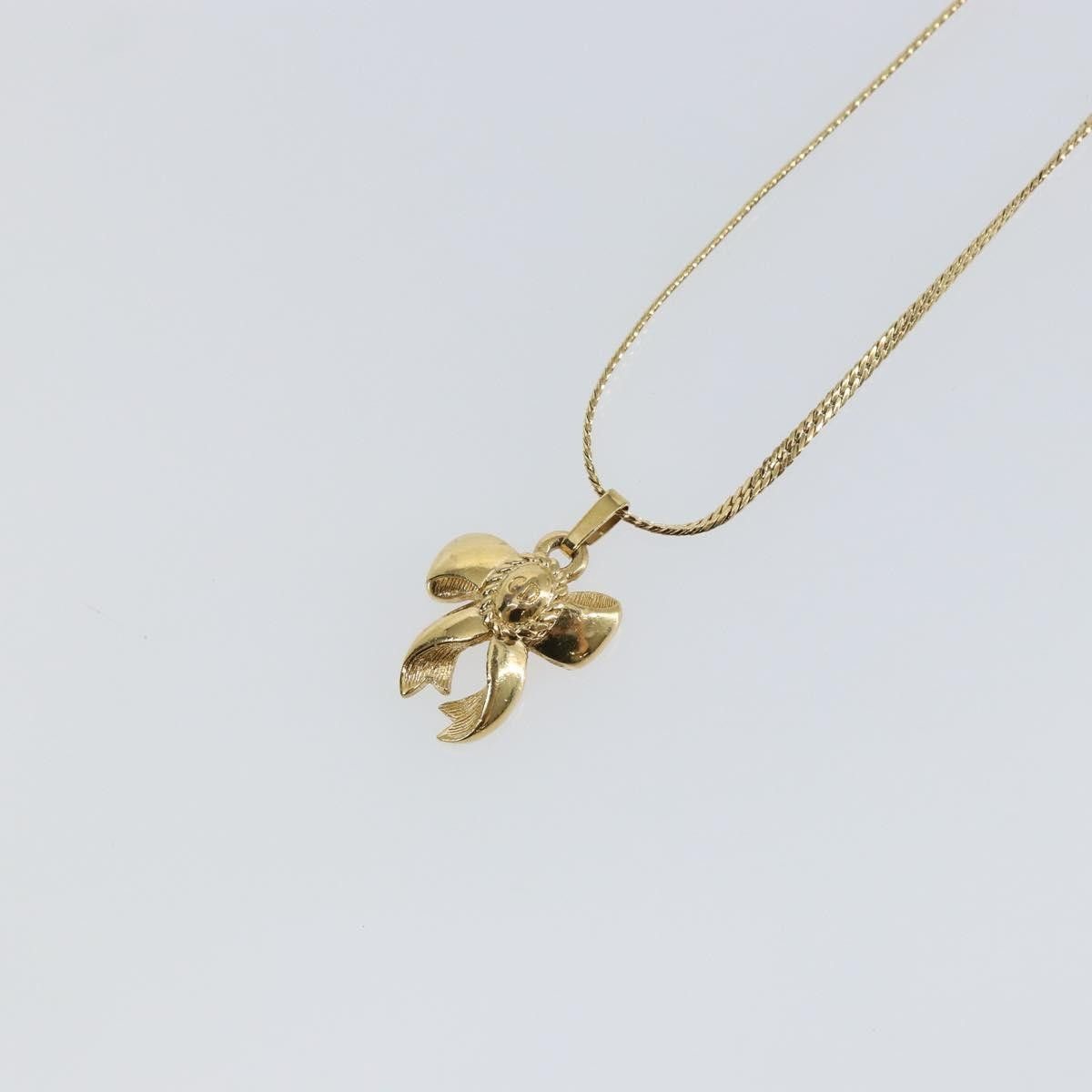 Dior Christian Dior CD Ribbons Pendant Necklace Metal Size ONE SIZE - 4 Thumbnail