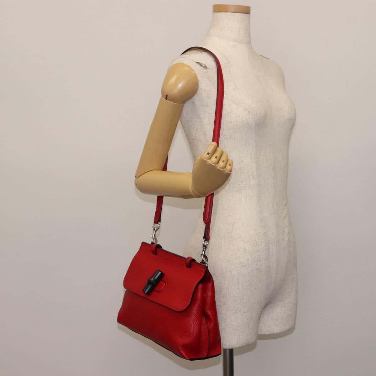 Gucci Gucci Bamboo Daily Top Handle Bag Leather Size ONE SIZE - 14 Thumbnail