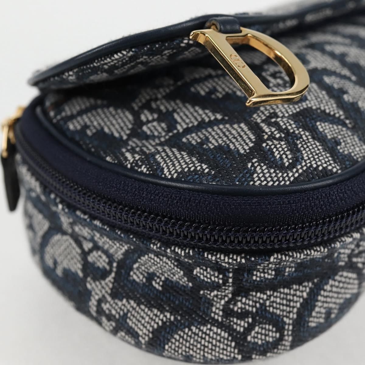 Dior Christian Dior Saddle Zip Pouch Diorissimo Canvas Size ONE SIZE - 8 Thumbnail