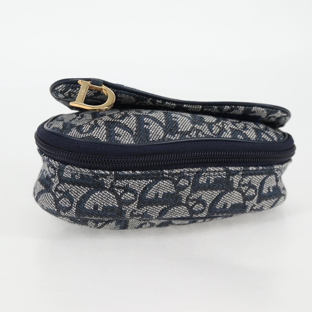 Dior Christian Dior Saddle Zip Pouch Diorissimo Canvas Size ONE SIZE - 14 Thumbnail