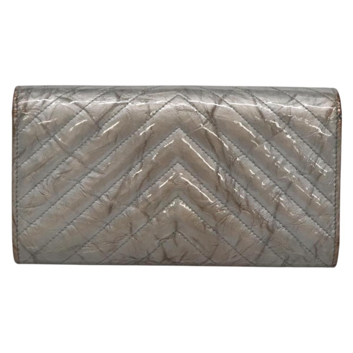 Chanel Chanel L-Flap Wallet Chevron Patent Size ONE SIZE - 2 Thumbnail