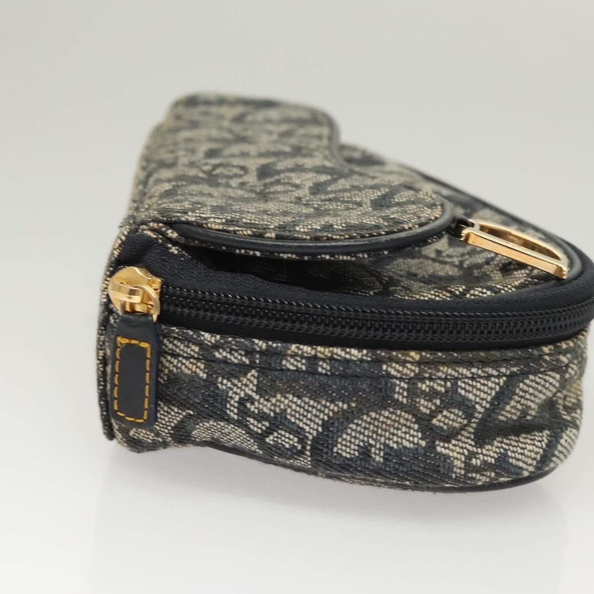 Dior Christian Dior Saddle Zip Pouch Diorissimo Canvas Size ONE SIZE - 3 Thumbnail