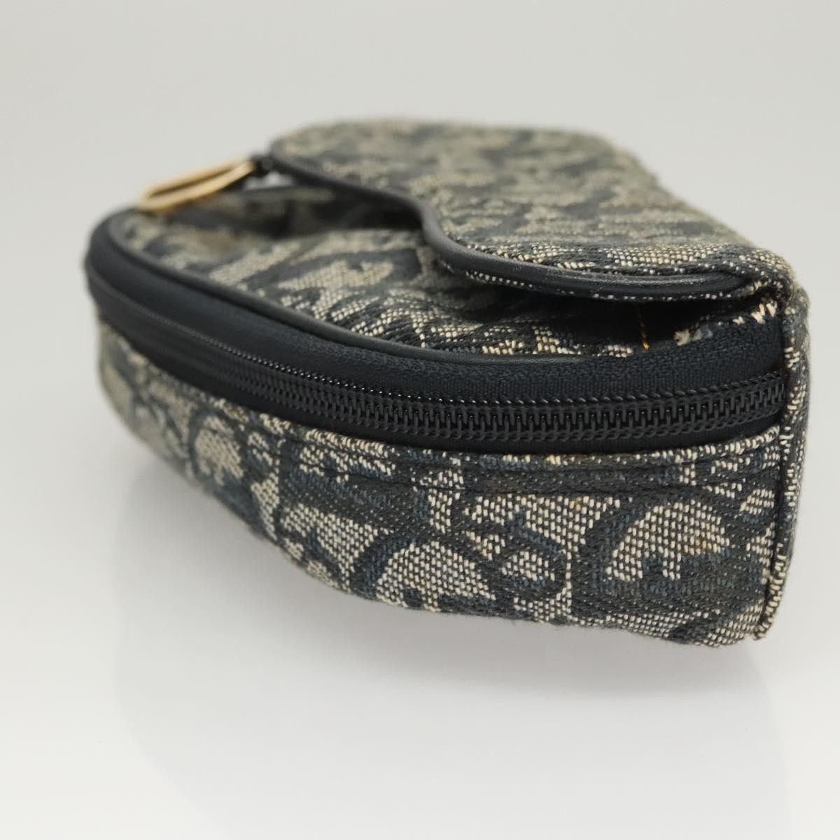 Dior Christian Dior Saddle Zip Pouch Diorissimo Canvas Size ONE SIZE - 4 Thumbnail