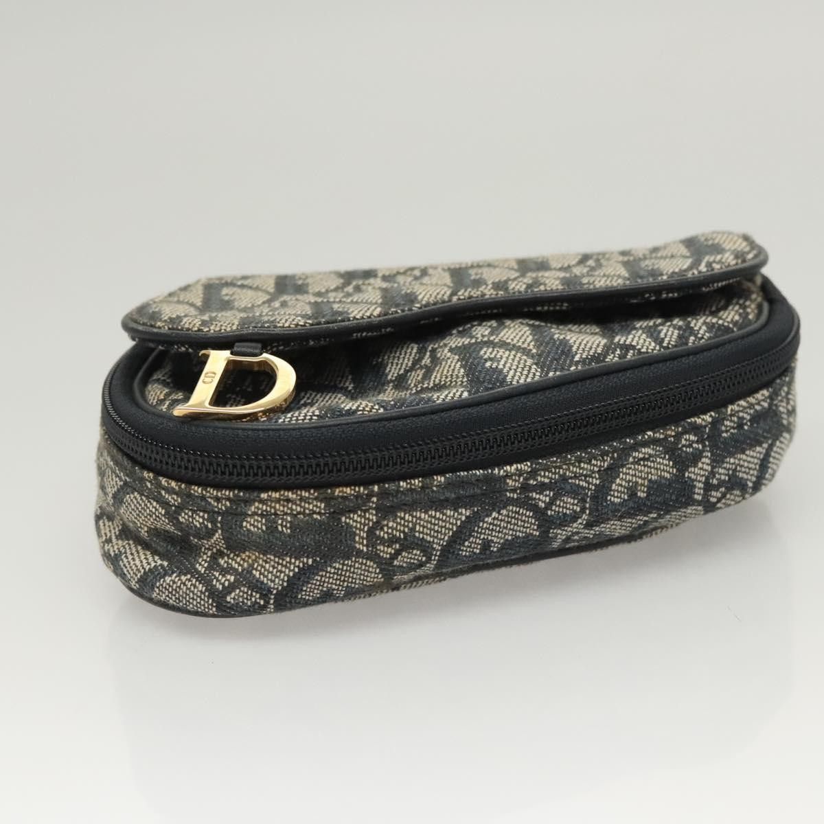 Dior Christian Dior Saddle Zip Pouch Diorissimo Canvas Size ONE SIZE - 15 Thumbnail