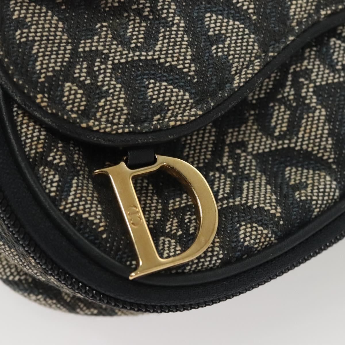 Dior Christian Dior Saddle Zip Pouch Diorissimo Canvas Size ONE SIZE - 11 Thumbnail