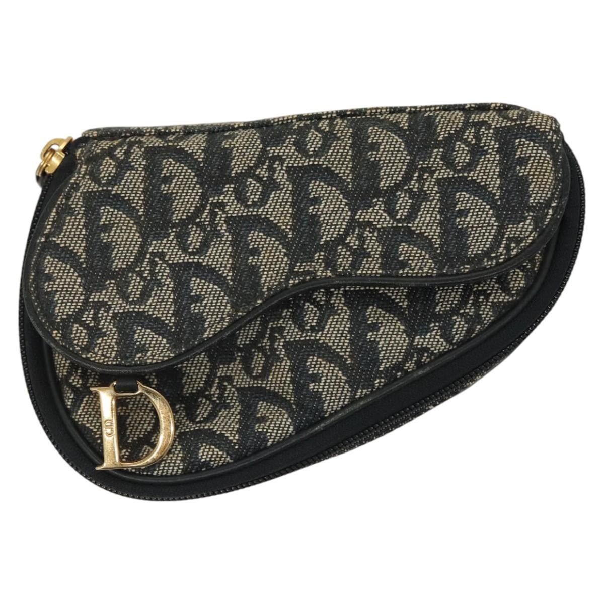 Dior Christian Dior Saddle Zip Pouch Diorissimo Canvas Size ONE SIZE - 18 Thumbnail