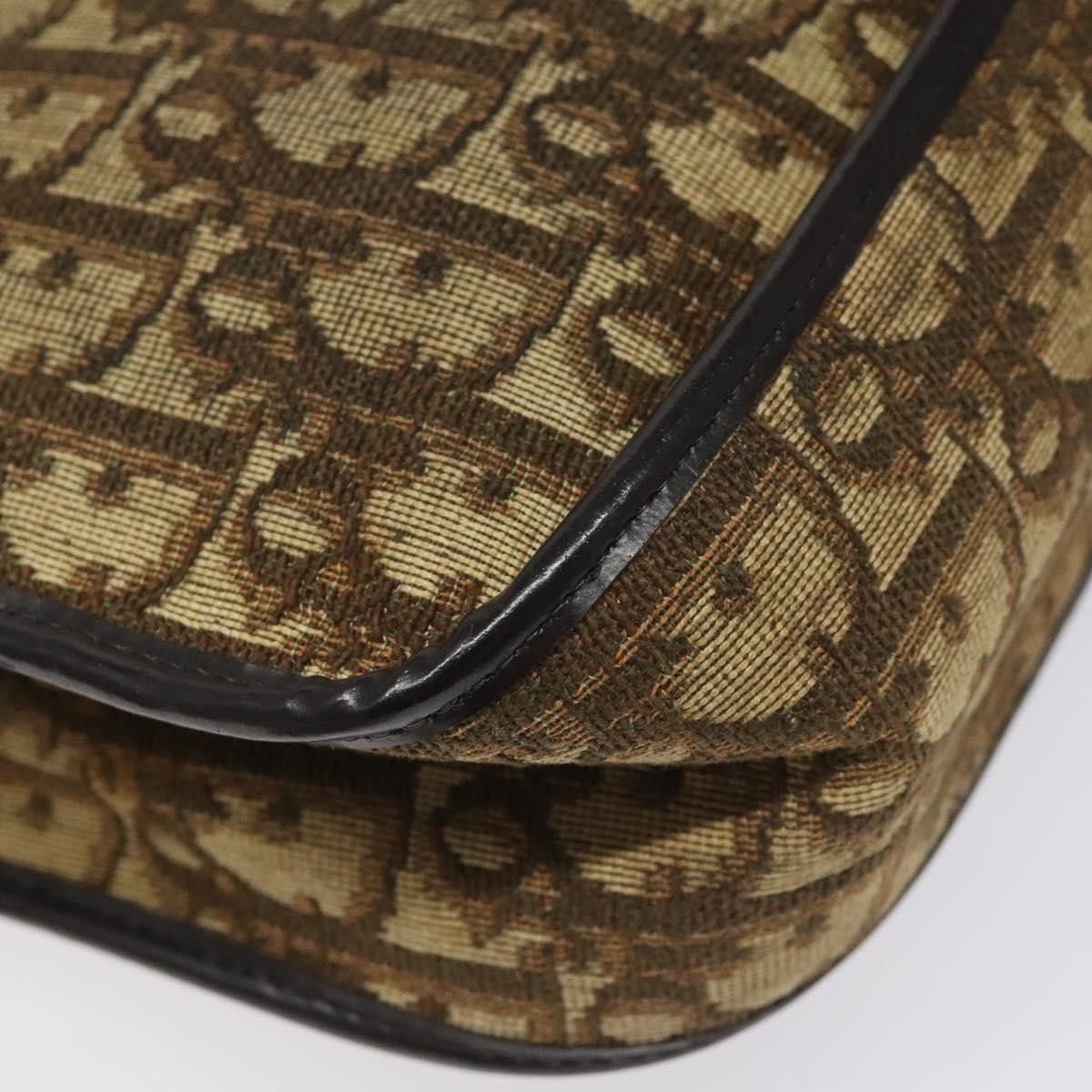 Dior Christian Dior Vintage Trotter Flap Shoulder Bag Canvas Size ONE SIZE - 11 Thumbnail