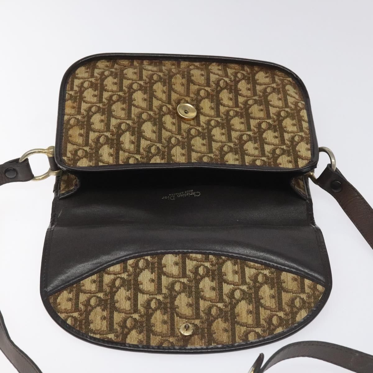 Dior Christian Dior Vintage Trotter Flap Shoulder Bag Canvas Size ONE SIZE - 18 Thumbnail