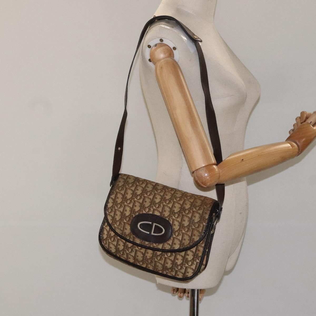 Dior Christian Dior Vintage Trotter Flap Shoulder Bag Canvas Size ONE SIZE - 13 Thumbnail