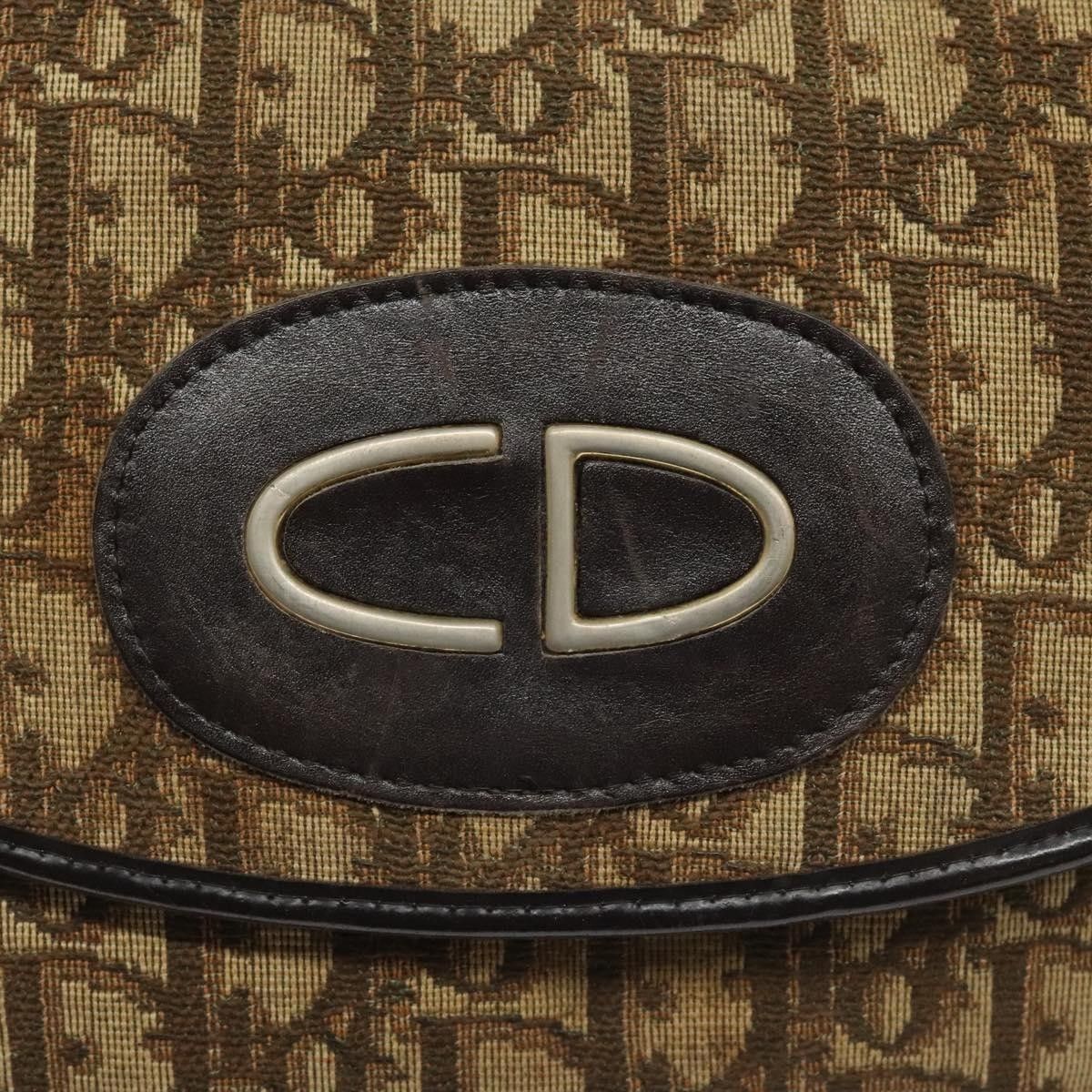 Dior Christian Dior Vintage Trotter Flap Shoulder Bag Canvas Size ONE SIZE - 12 Thumbnail