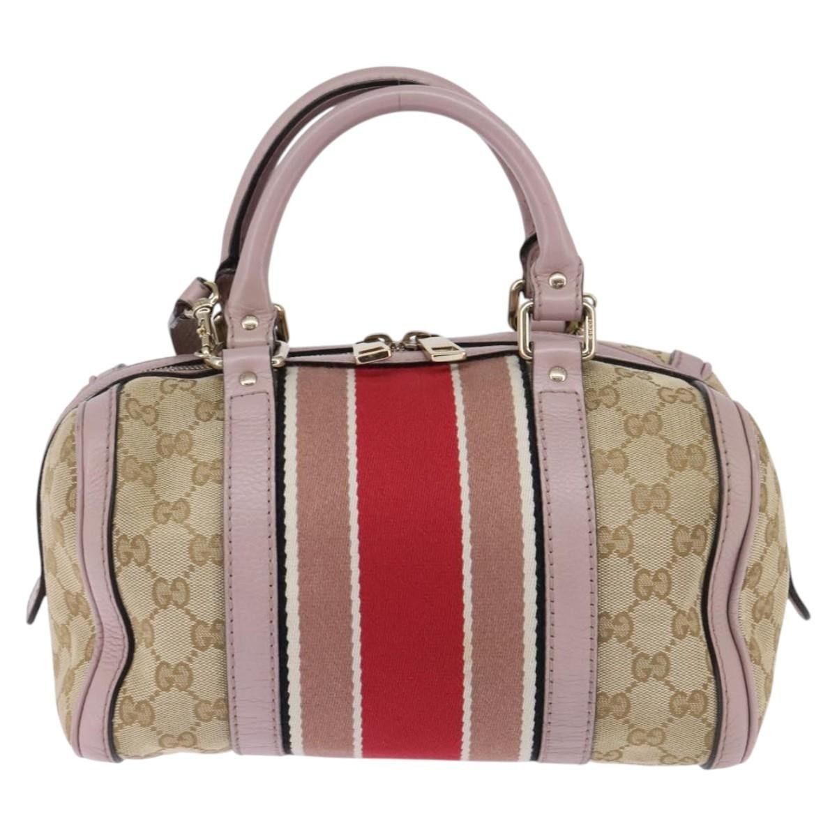 Gucci Gucci Vintage Web Boston Bag GG Canvas Size ONE SIZE - 2 Thumbnail