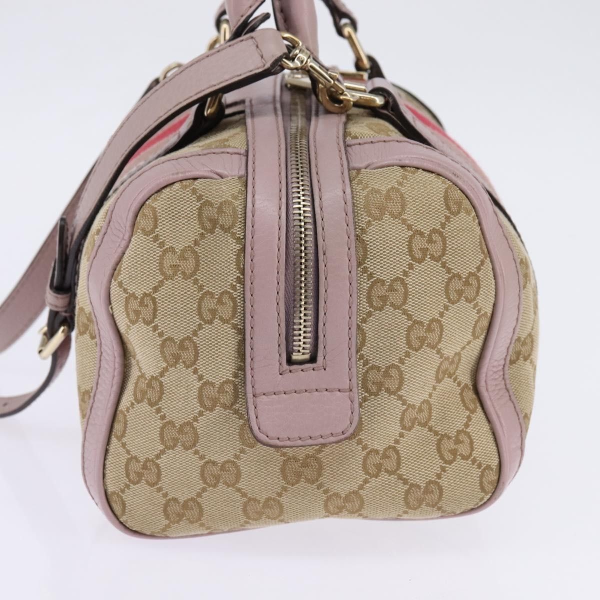 Gucci Gucci Vintage Web Boston Bag GG Canvas Size ONE SIZE - 3 Thumbnail