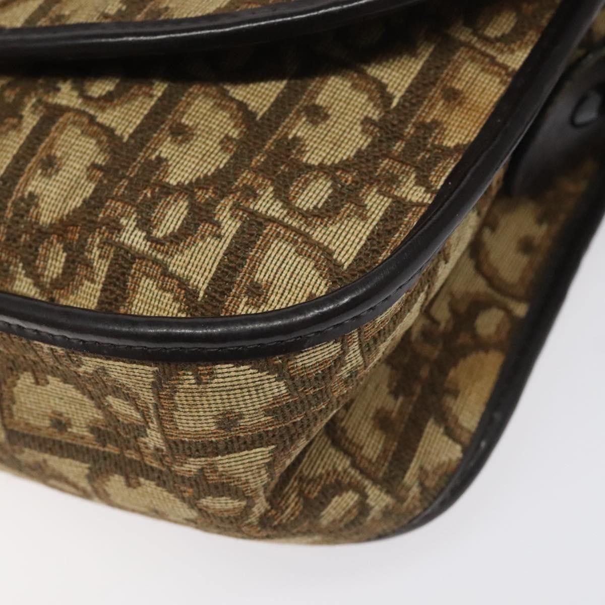 Dior Christian Dior Vintage Trotter Flap Shoulder Bag Canvas Size ONE SIZE - 8 Thumbnail