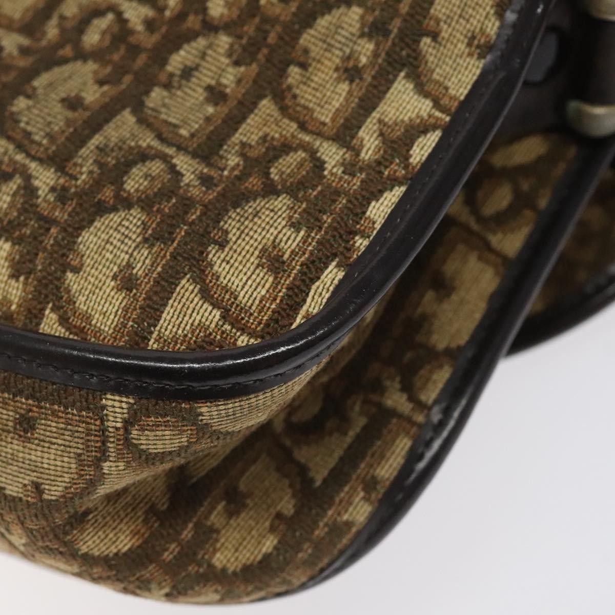 Dior Christian Dior Vintage Trotter Flap Shoulder Bag Canvas Size ONE SIZE - 11 Thumbnail