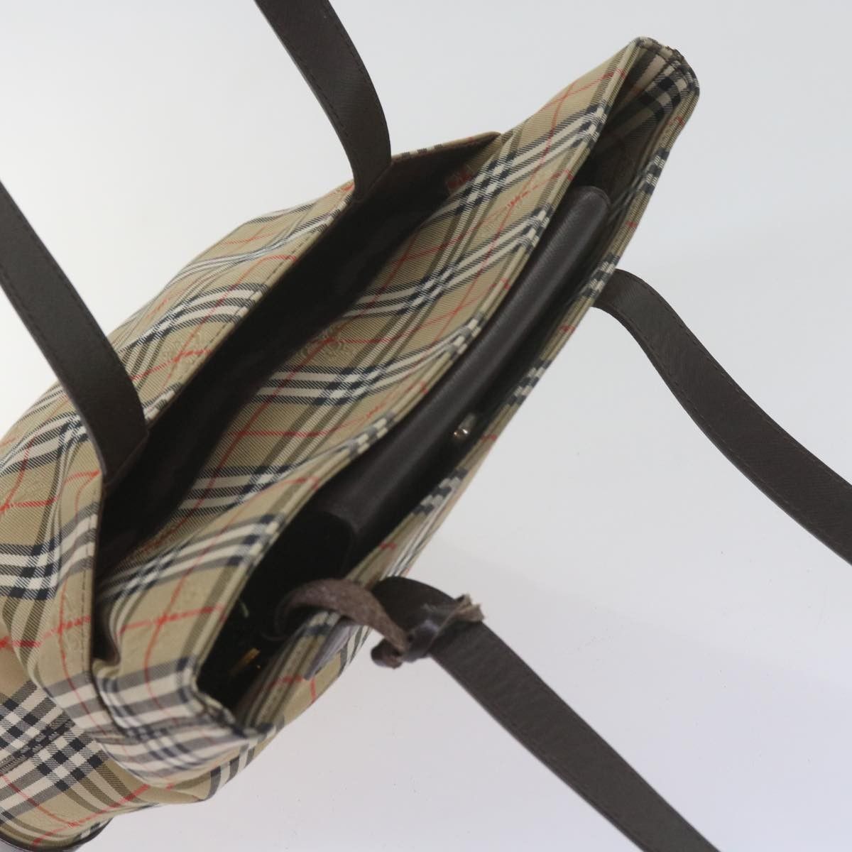 Burberry Burberry Nova Check Tote Leather Size ONE SIZE - 12 Thumbnail