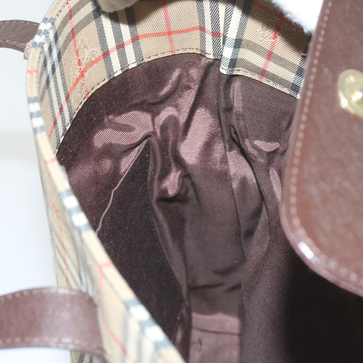 Burberry Burberry Nova Check Tote Leather Size ONE SIZE - 21 Thumbnail