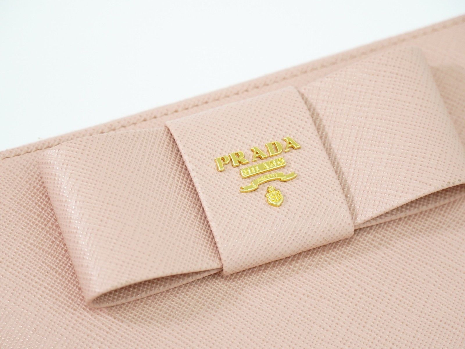 Prada Prada Bow Zip Around Saffiano Leather Size ONE SIZE - 11 Thumbnail