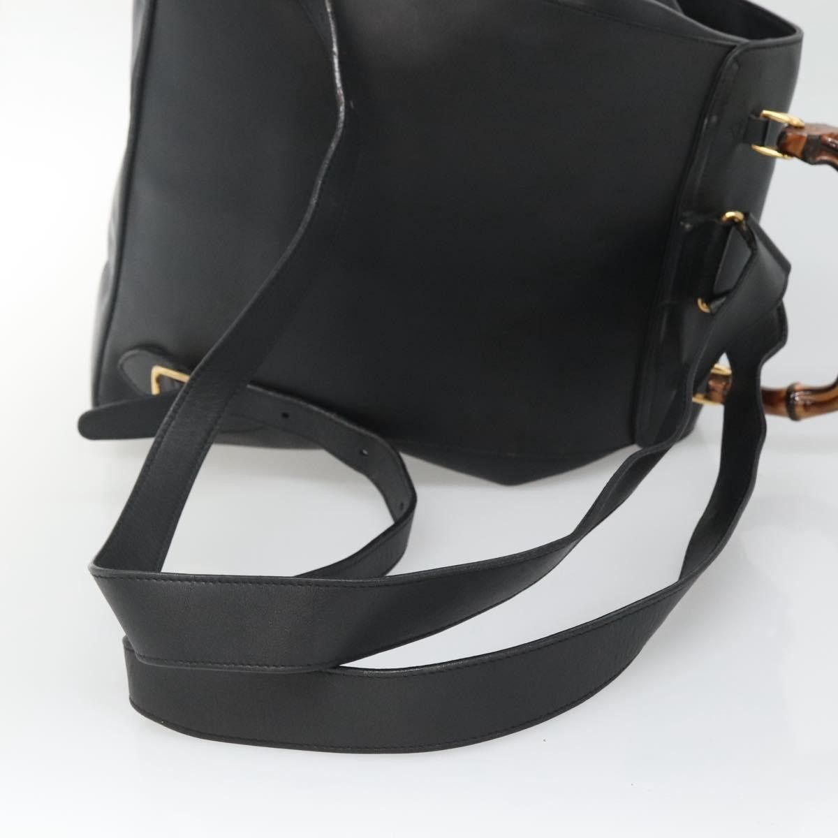 Gucci Gucci Vintage Bamboo Leather Size ONE SIZE - 15 Thumbnail