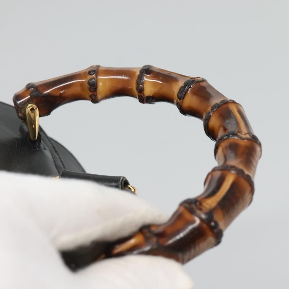 Gucci Gucci Vintage Bamboo Leather Size ONE SIZE - 8 Thumbnail