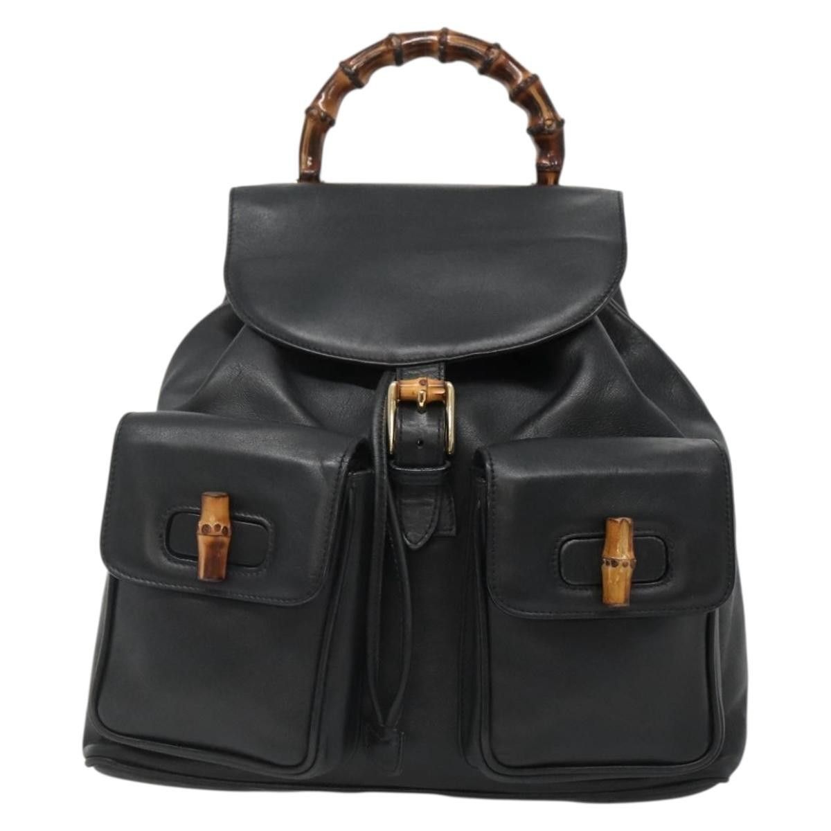 Gucci Gucci Vintage Bamboo Leather Size ONE SIZE - 19 Thumbnail