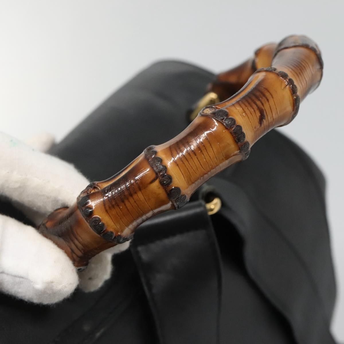 Gucci Gucci Vintage Bamboo Leather Size ONE SIZE - 16 Thumbnail