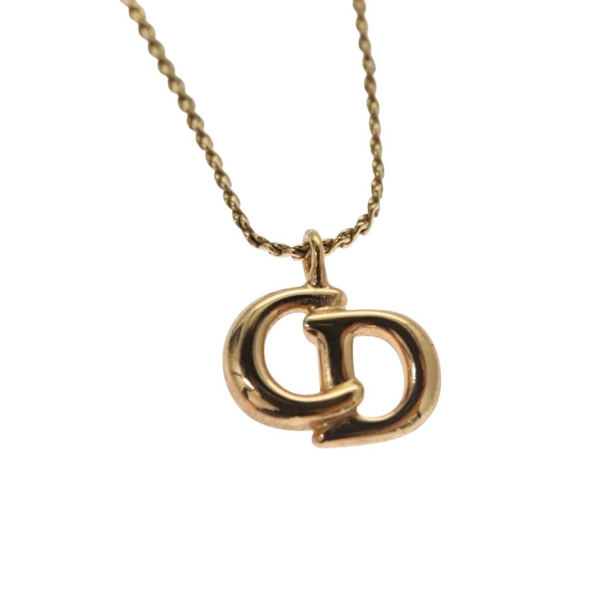 Dior Christian Dior CD Pendant Necklace Metal Size ONE SIZE - 2 Thumbnail