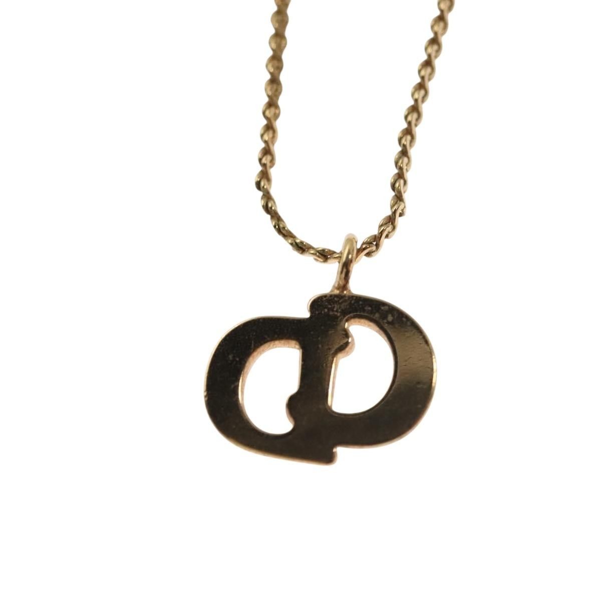 Dior Christian Dior CD Pendant Necklace Metal Size ONE SIZE - 3 Thumbnail