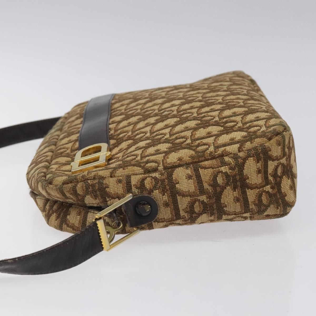 Dior Christian Dior Vintage Trotter Shoulder Bag Canvas Size ONE SIZE - 4 Thumbnail