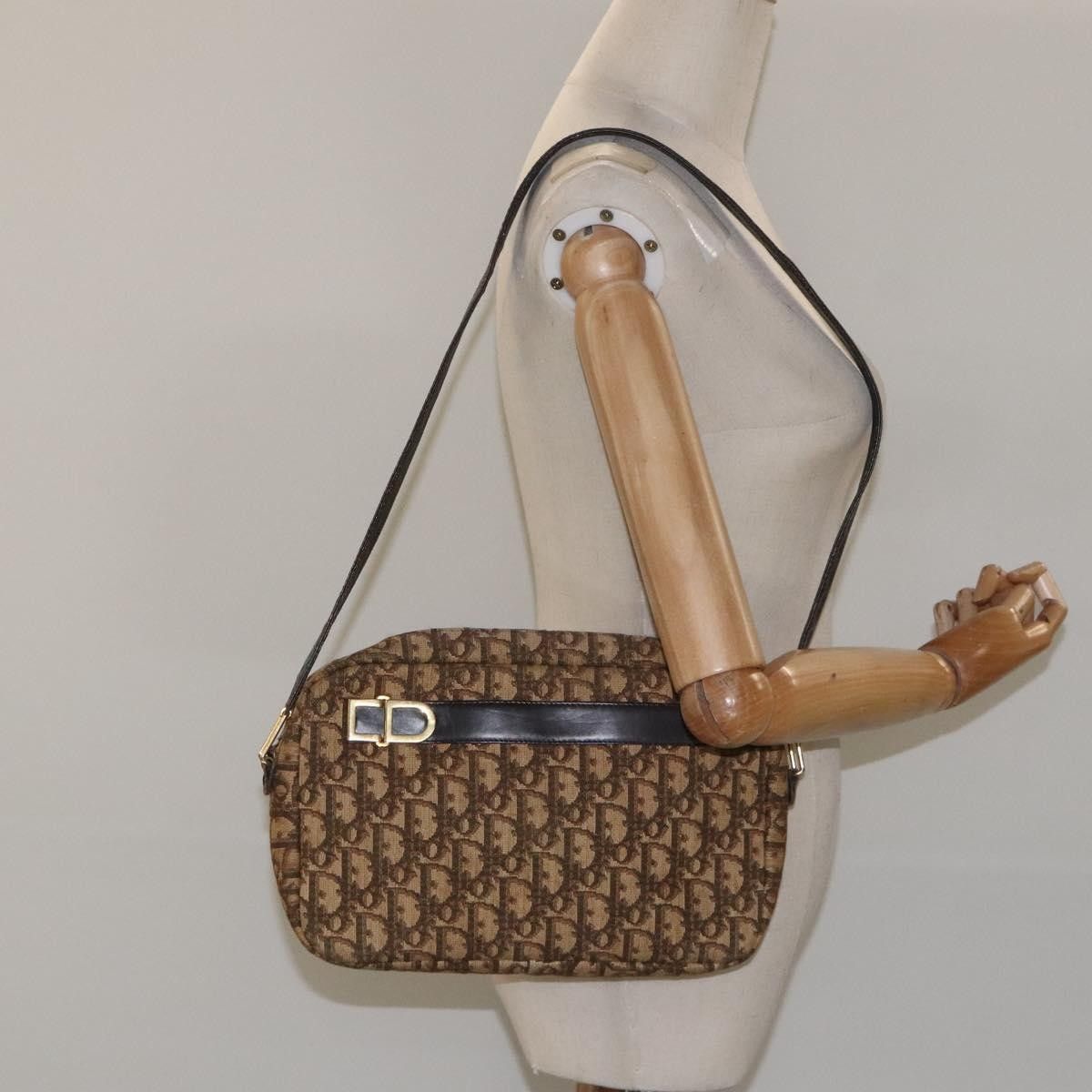 Dior Christian Dior Vintage Trotter Shoulder Bag Canvas Size ONE SIZE - 13 Thumbnail