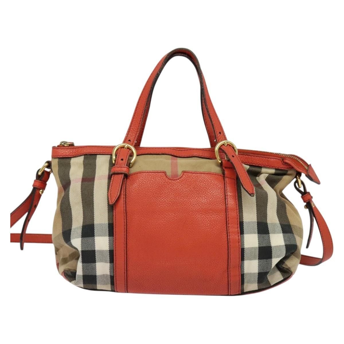 Burberry Burberry Bridle House Salisbury Tote Nova Check Canvas Size ONE SIZE - 2 Thumbnail
