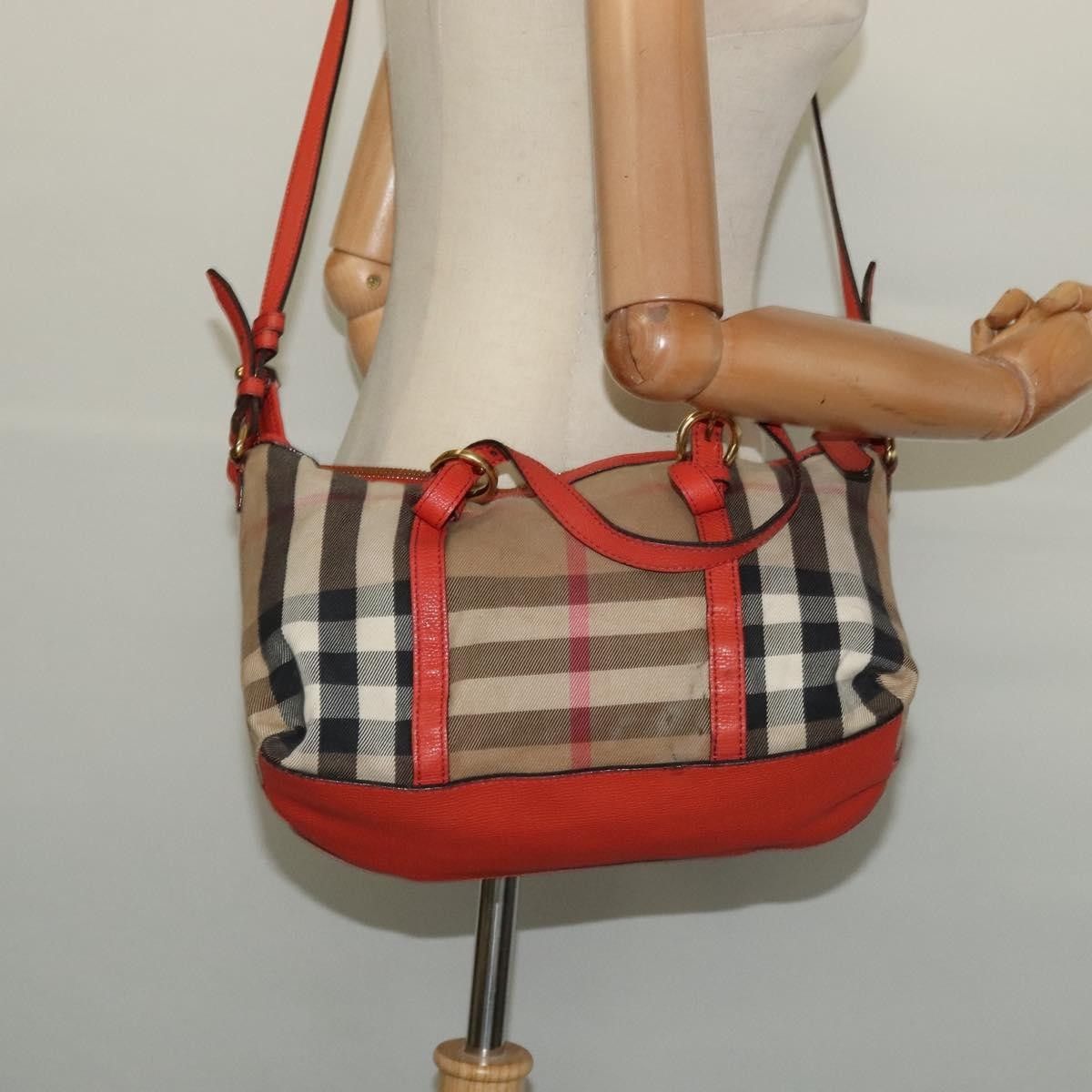 Burberry Burberry Bridle House Salisbury Tote Nova Check Canvas Size ONE SIZE - 14 Thumbnail