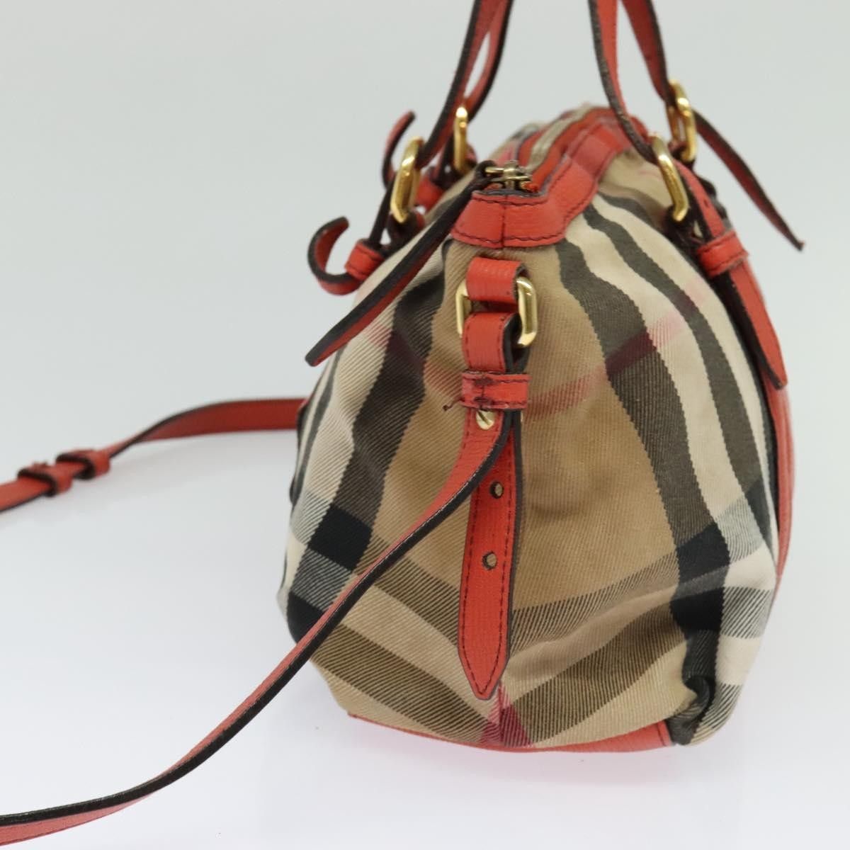 Burberry Burberry Bridle House Salisbury Tote Nova Check Canvas Size ONE SIZE - 4 Thumbnail
