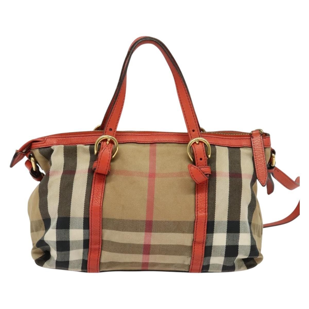 Burberry Burberry Bridle House Salisbury Tote Nova Check Canvas Size ONE SIZE - 17 Thumbnail