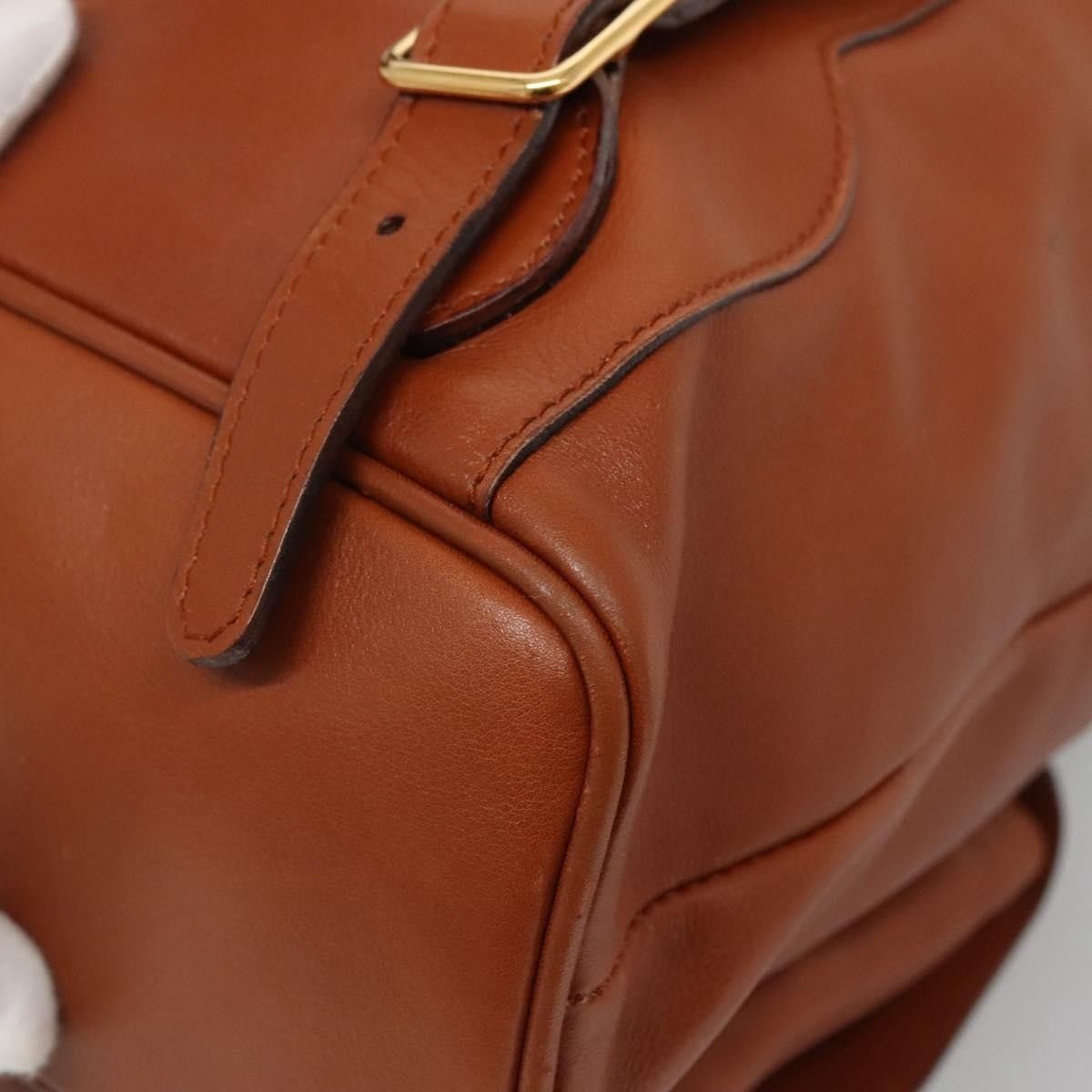 Gucci Gucci Vintage Bamboo Backpack Leather Size ONE SIZE - 10 Thumbnail