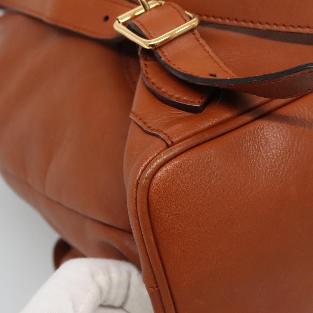 Gucci Gucci Vintage Bamboo Backpack Leather Size ONE SIZE - 12 Thumbnail