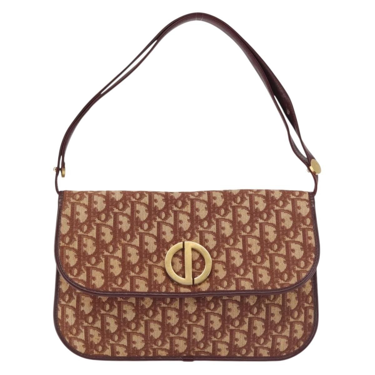 Dior Christian Dior Vintage Trotter Flap Shoulder Bag Canvas Size ONE SIZE - 19 Thumbnail