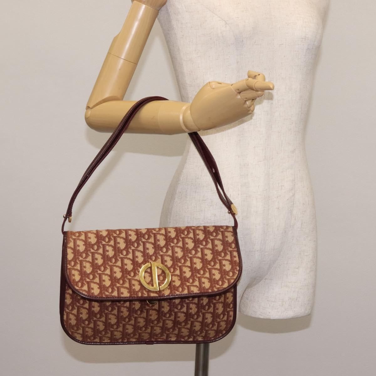 Dior Christian Dior Vintage Trotter Flap Shoulder Bag Canvas Size ONE SIZE - 13 Thumbnail