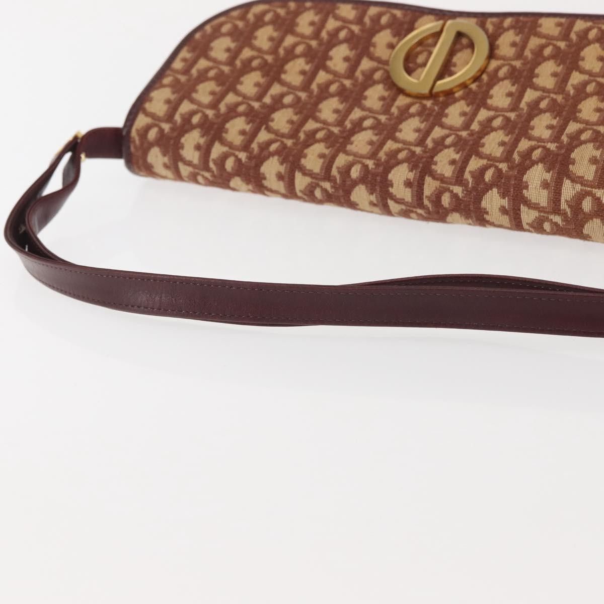 Dior Christian Dior Vintage Trotter Flap Shoulder Bag Canvas Size ONE SIZE - 7 Thumbnail