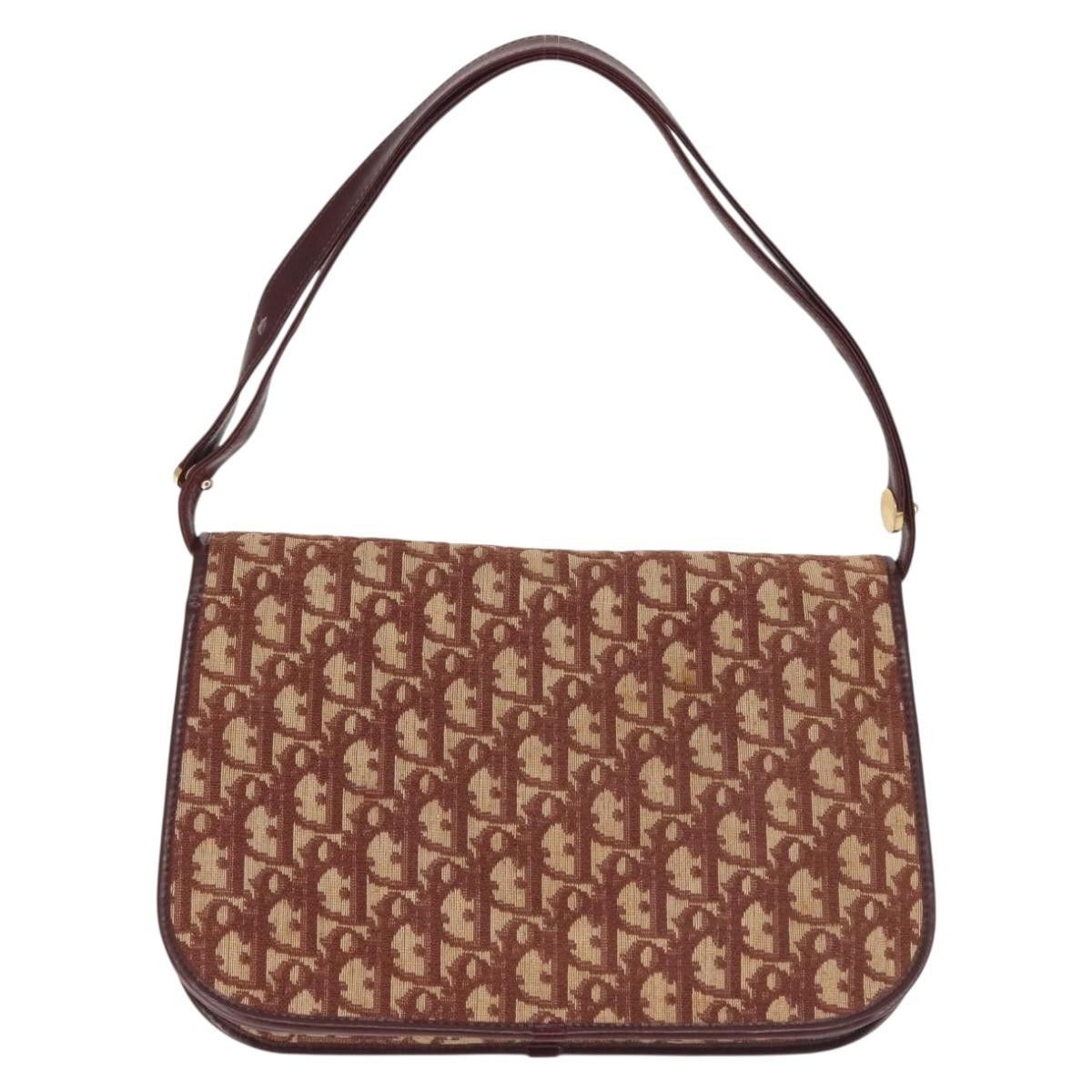 Dior Christian Dior Vintage Trotter Flap Shoulder Bag Canvas Size ONE SIZE - 2 Thumbnail