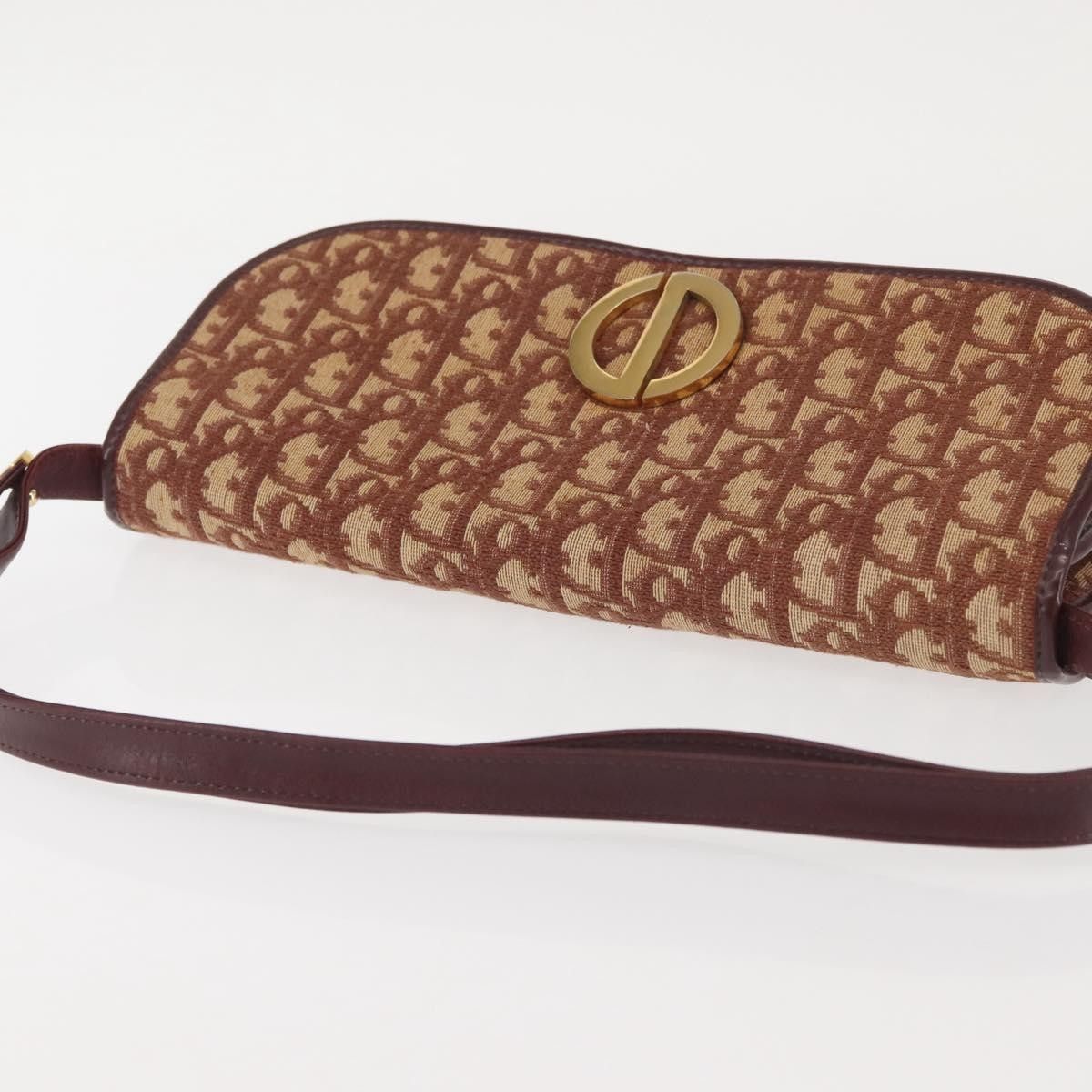 Dior Christian Dior Vintage Trotter Flap Shoulder Bag Canvas Size ONE SIZE - 15 Thumbnail