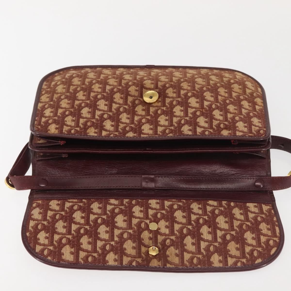 Dior Christian Dior Vintage Trotter Flap Shoulder Bag Canvas Size ONE SIZE - 16 Thumbnail