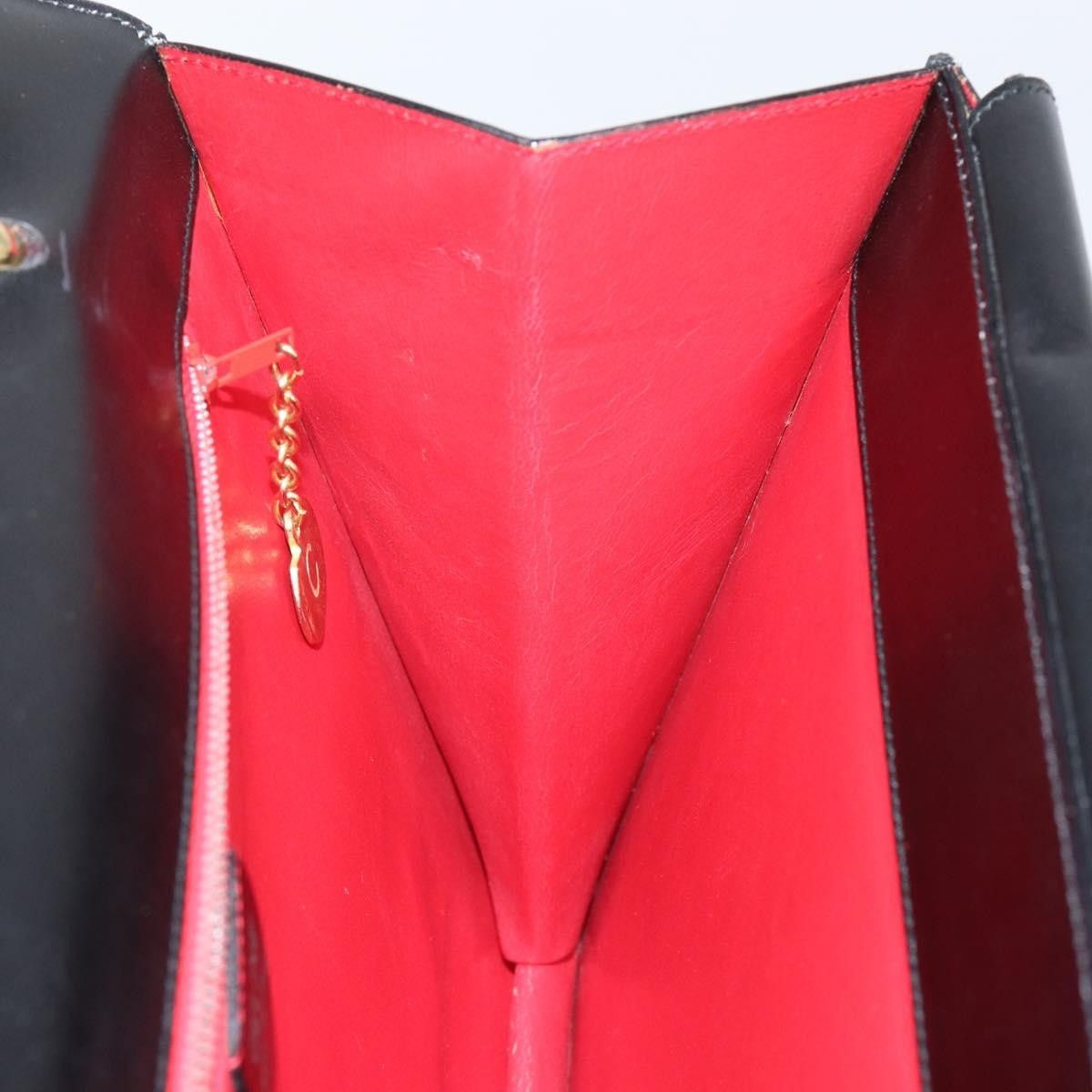 Celine Celine Vintage Top Handle Bag Glazed Leather Size ONE SIZE - 17 Thumbnail