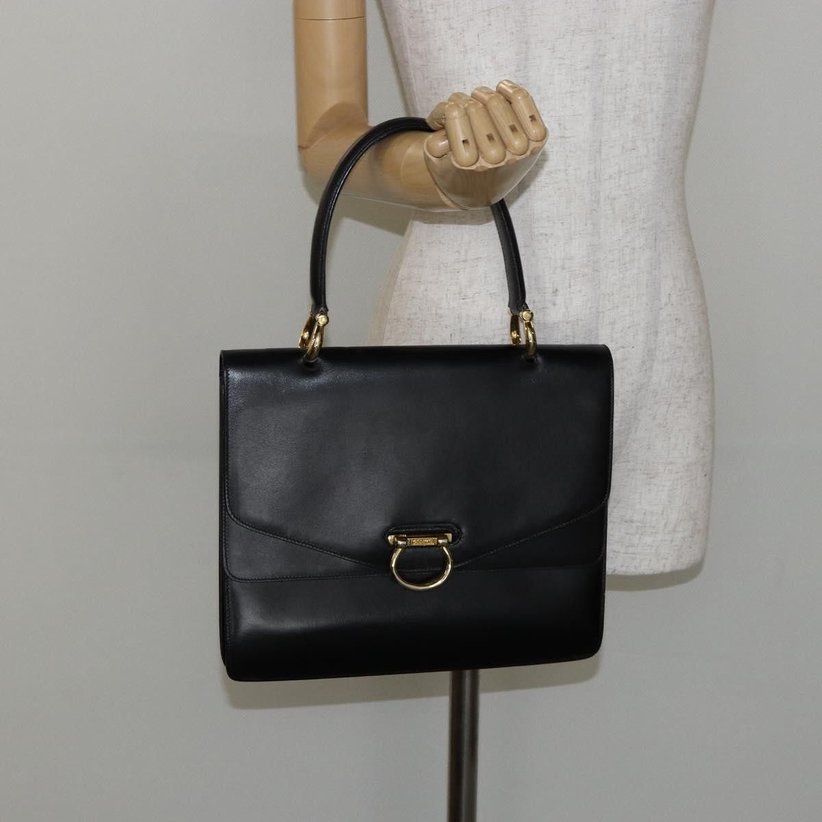 Celine Celine Vintage Top Handle Bag Glazed Leather Size ONE SIZE - 14 Thumbnail