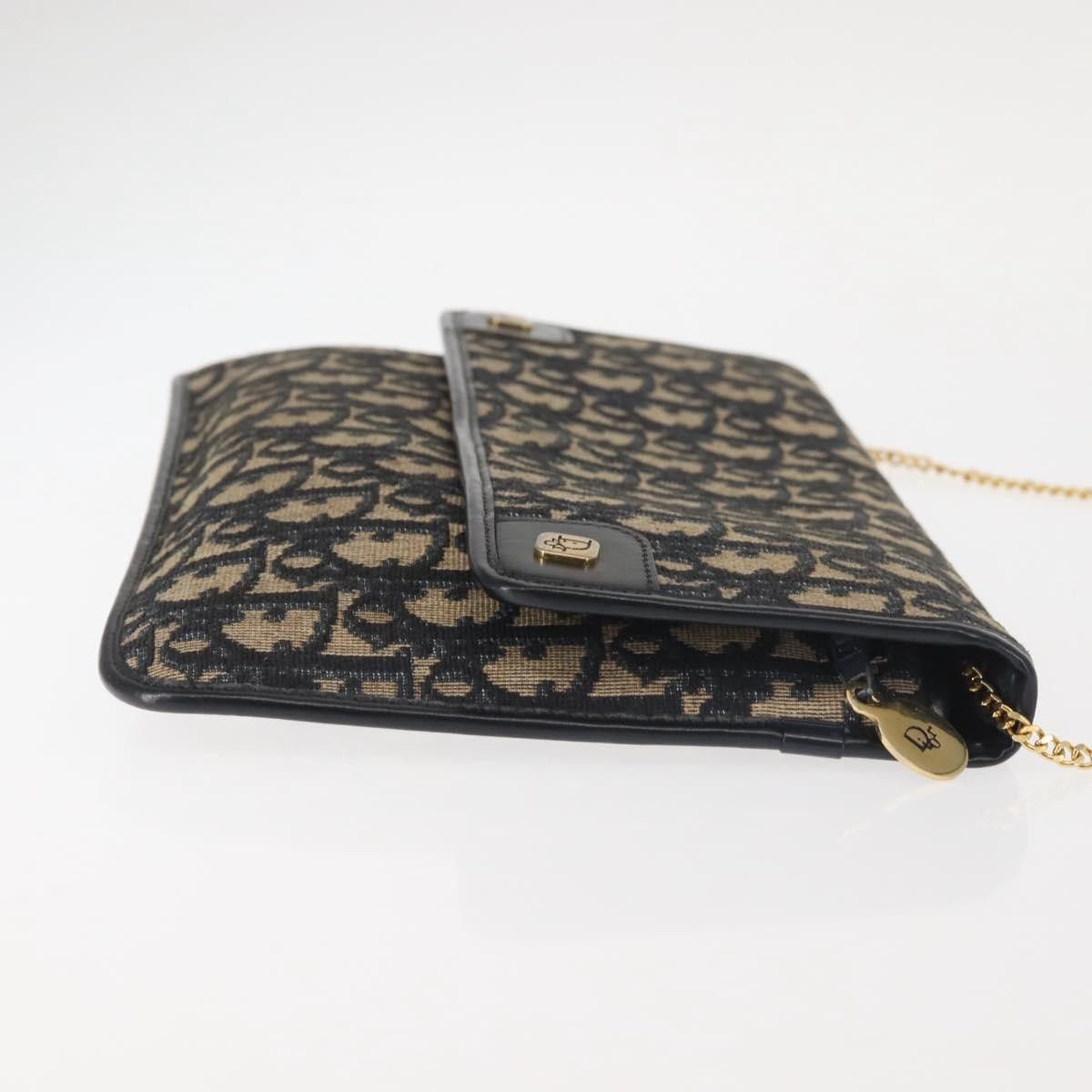 Dior Christian Dior Vintage Trotter Flap Shoulder Bag Canvas Size ONE SIZE - 3 Thumbnail