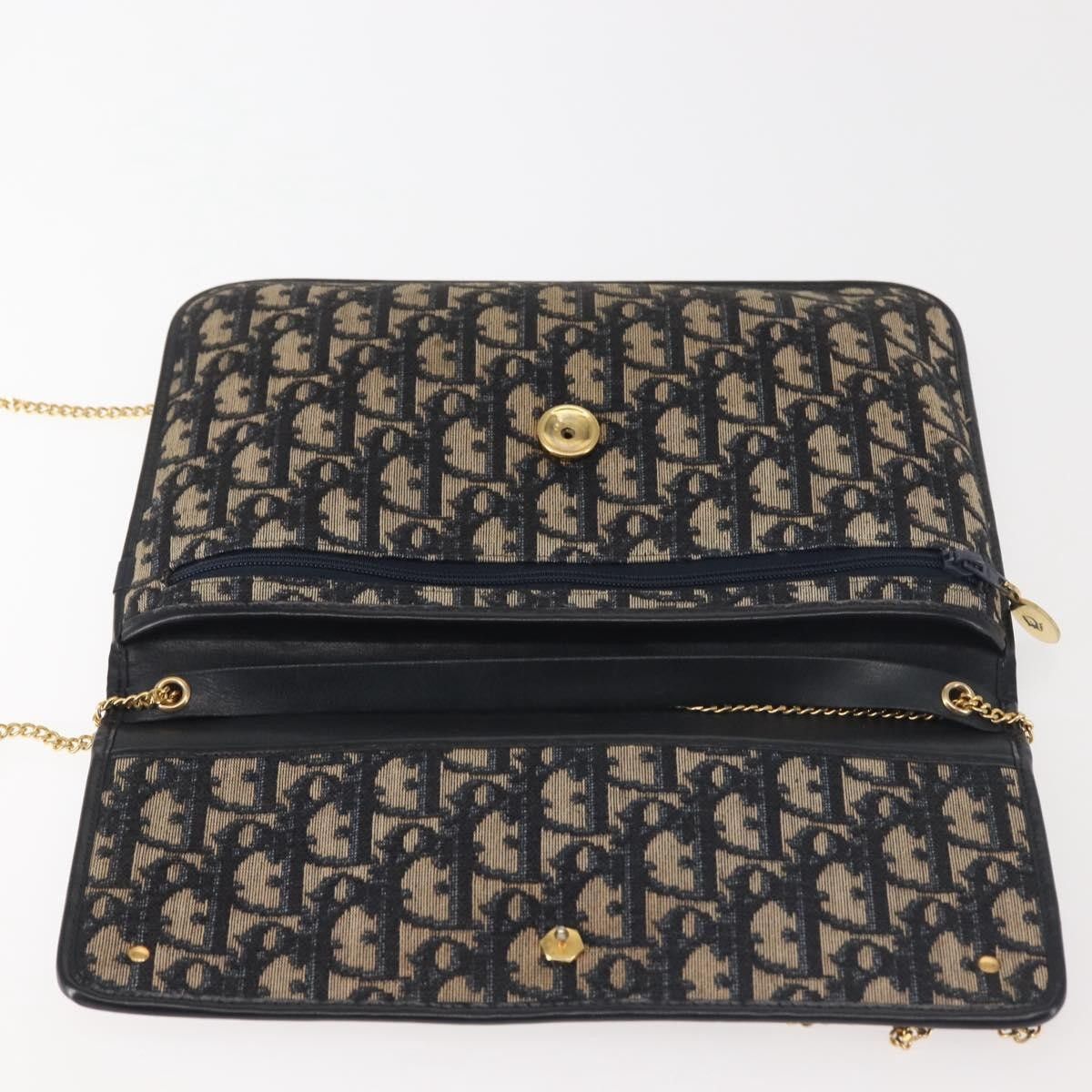 Dior Christian Dior Vintage Trotter Flap Shoulder Bag Canvas Size ONE SIZE - 18 Thumbnail